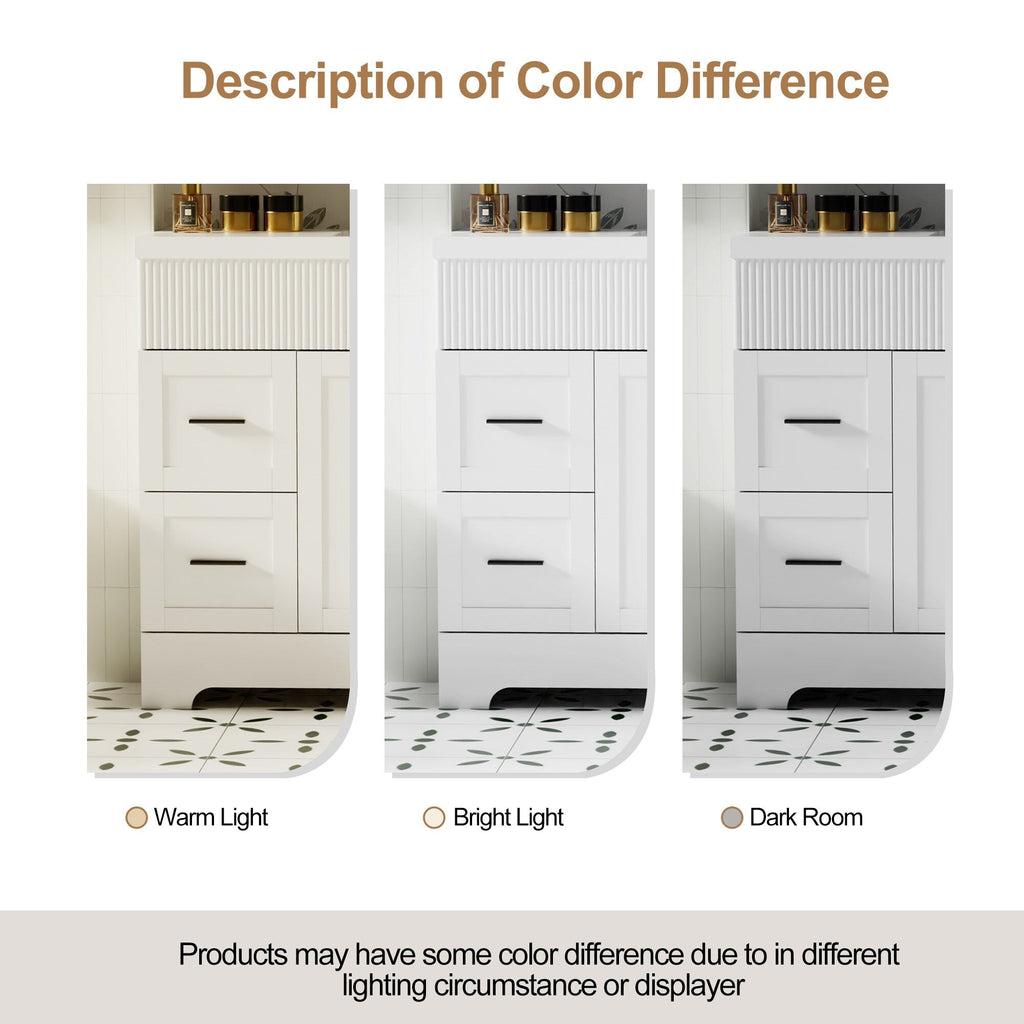 Ensemble meuble-lavabo Wavy Line 30/36/48 avec lavabo et robinet