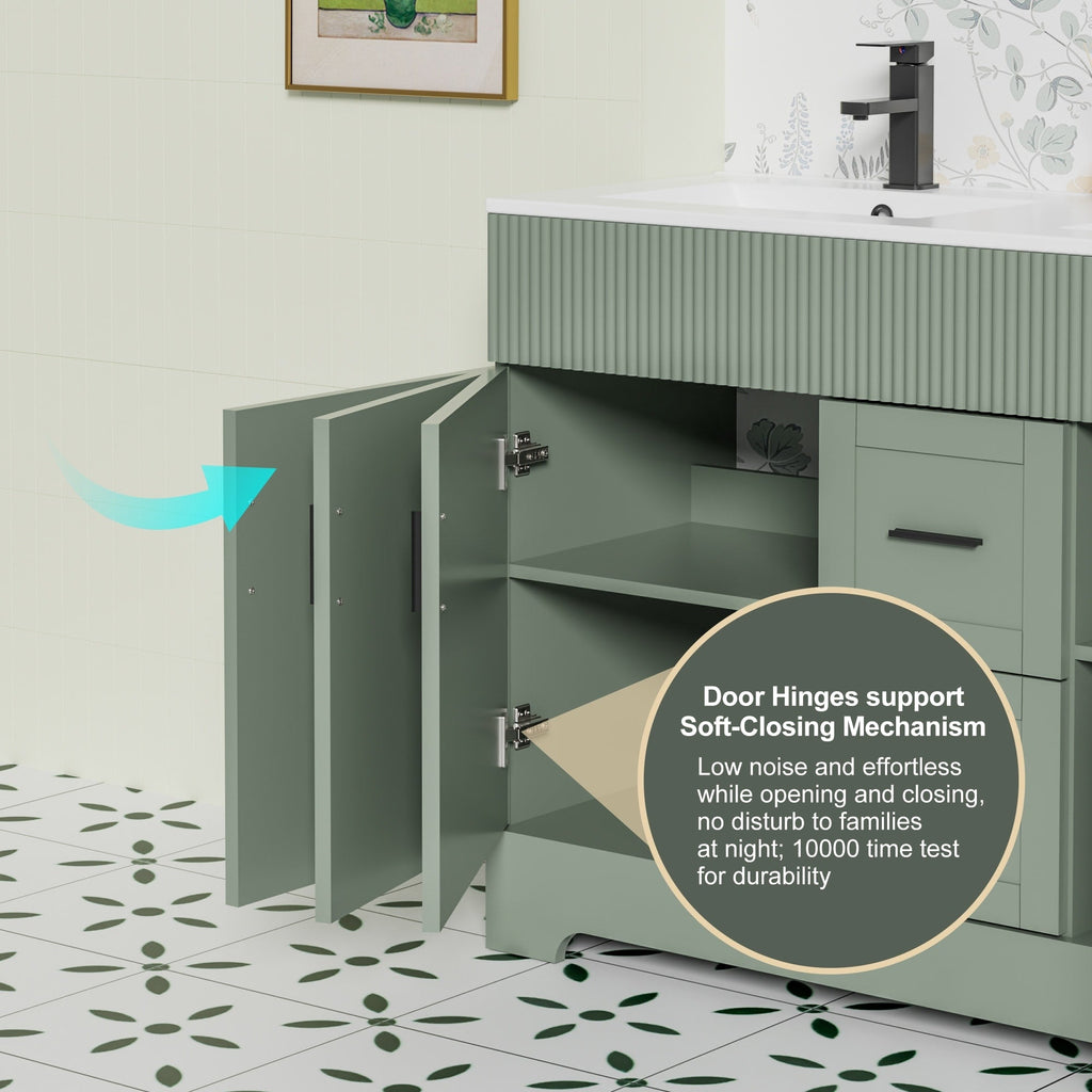 Ensemble meuble-lavabo Wavy Line 30/36/48 avec lavabo et robinet