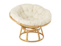 Fauteuil en rotin beige