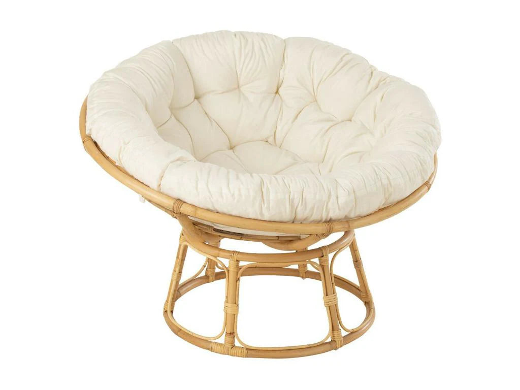 Fauteuil en rotin beige